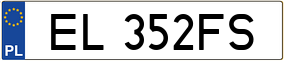Truck License Plate